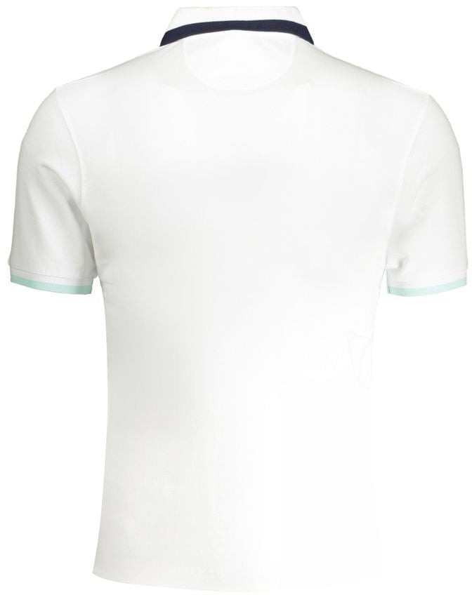 La Martina White Cotton Polo Shirt Wit