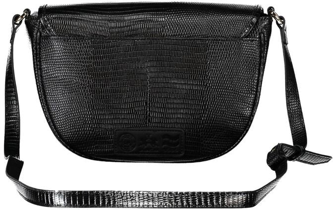 La Martina La Martina Black Polyurethane Women's Shoulder Bag Zwart