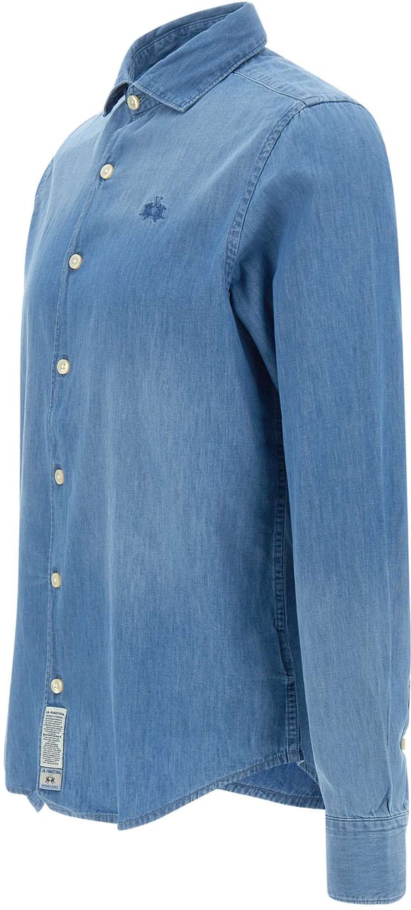 La Martina Shirts Blue Blauw
