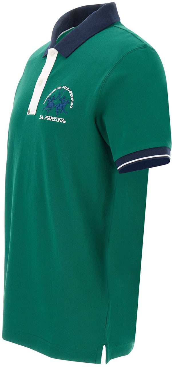 La Martina T-Shirts And Polos Green Groen