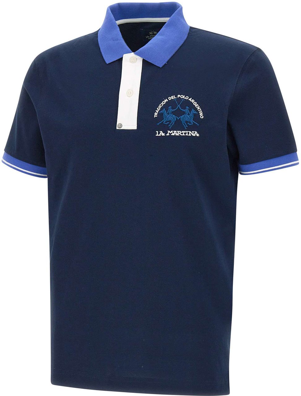 La Martina T-Shirts And Polos Blue Blauw
