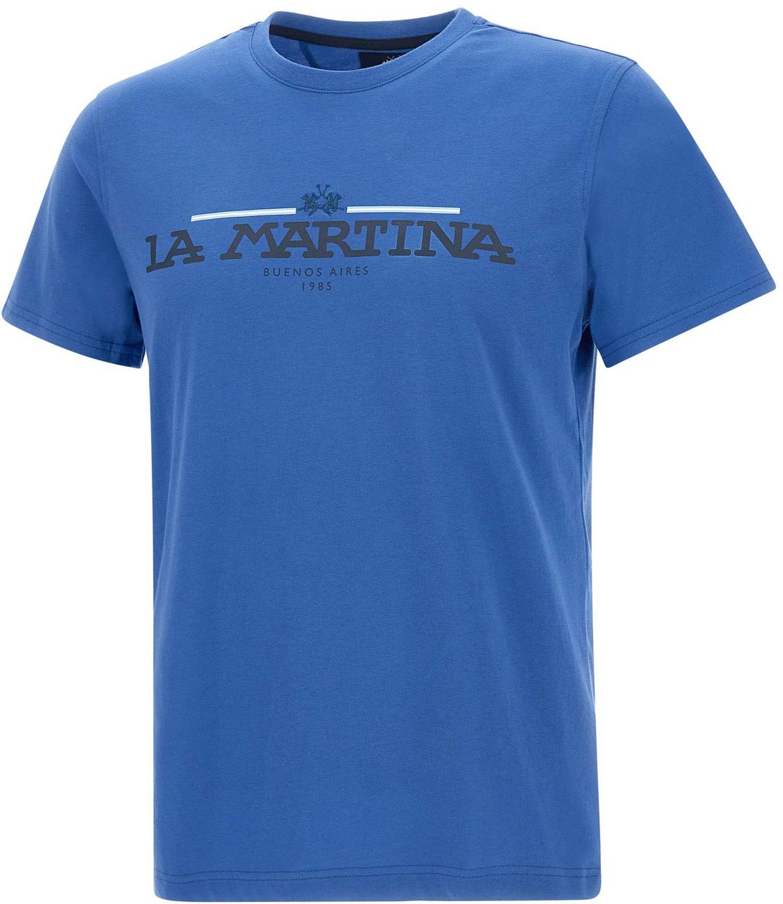 La Martina T-Shirts And Polos Blue Blauw