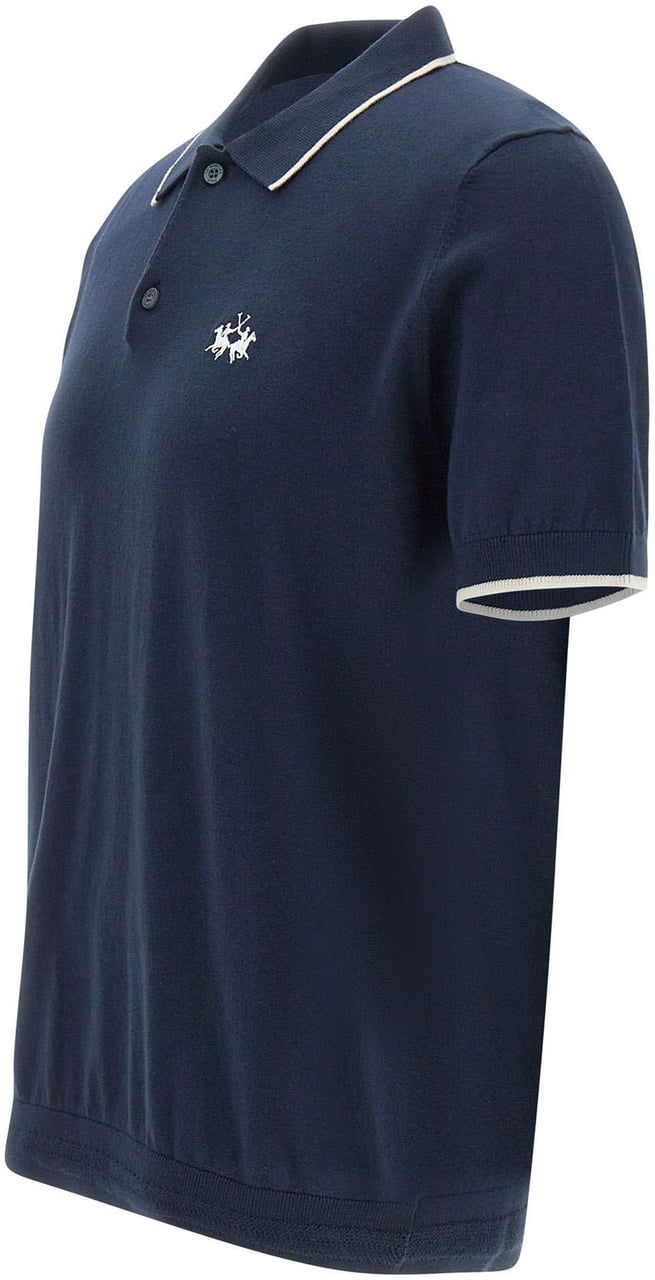La Martina T-Shirts And Polos Blue Blauw