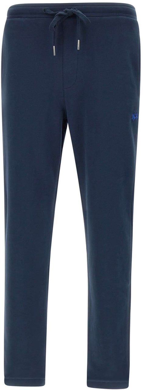La Martina Trousers Blue Blauw