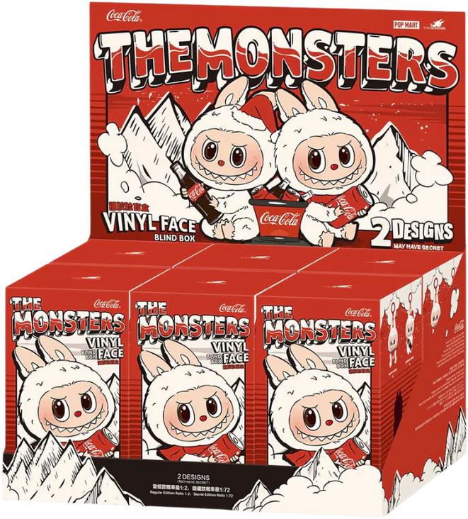 Labubu Pop Mart Labubu The Monsters Coca Cola Series Vinyl Face - Sealed Case Divers