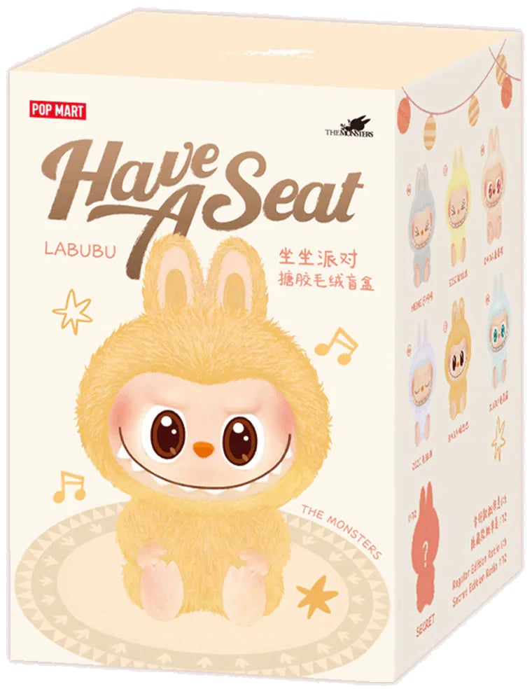Labubu Pop Mart Labubu The Monsters Have a Seat Vinyl Plush - Blind Box Divers