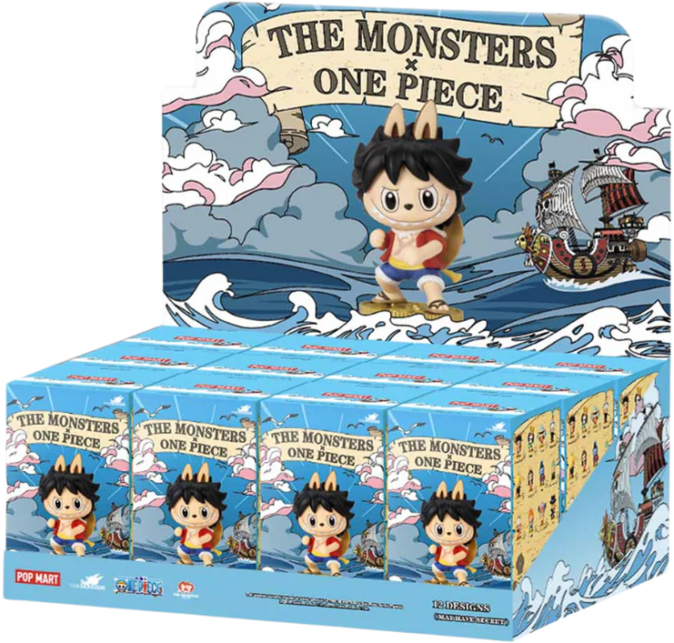 Labubu Pop Mart Labubu The Monsters x One Piece Series Sealed Case Divers
