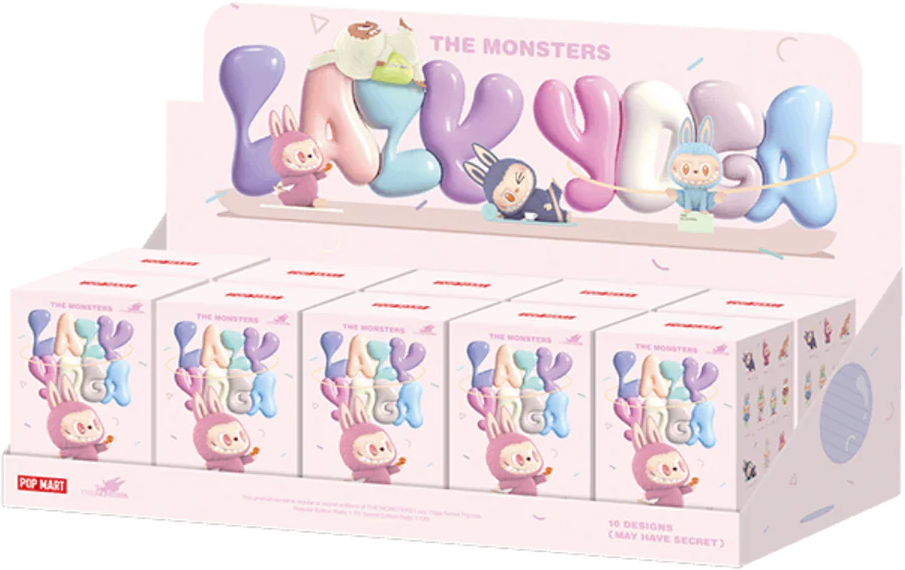 Labubu Pop Mart Labubu The Monsters Lazy Yoga Series Figures Sealed Case Divers