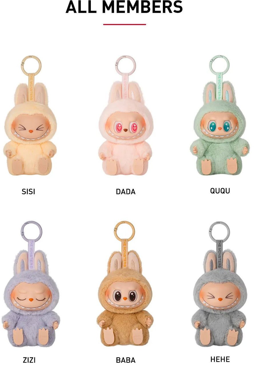 Labubu Pop Mart The Monsters Labubu Have a Seat Series - Vinyl Pluche Hanger Blind Box Divers