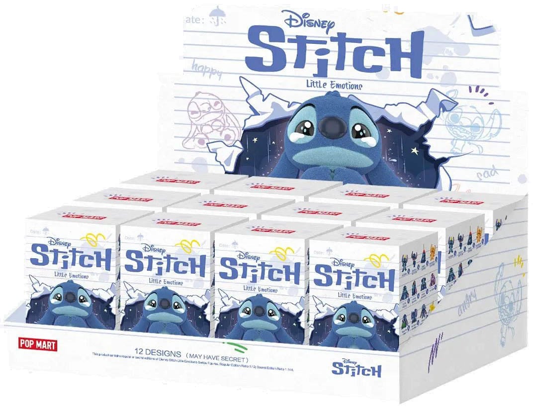 Labubu Pop Mart Disney Stitch Little Emotions Series Figure Single Blind Box Divers