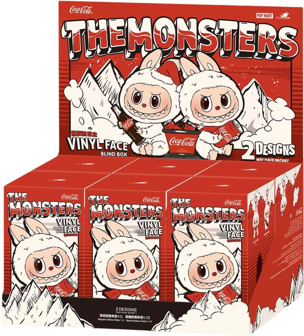 Labubu Pop Mart Labubu The Monsters - Coca Cola Series Vinyl Face Sealed Case Divers