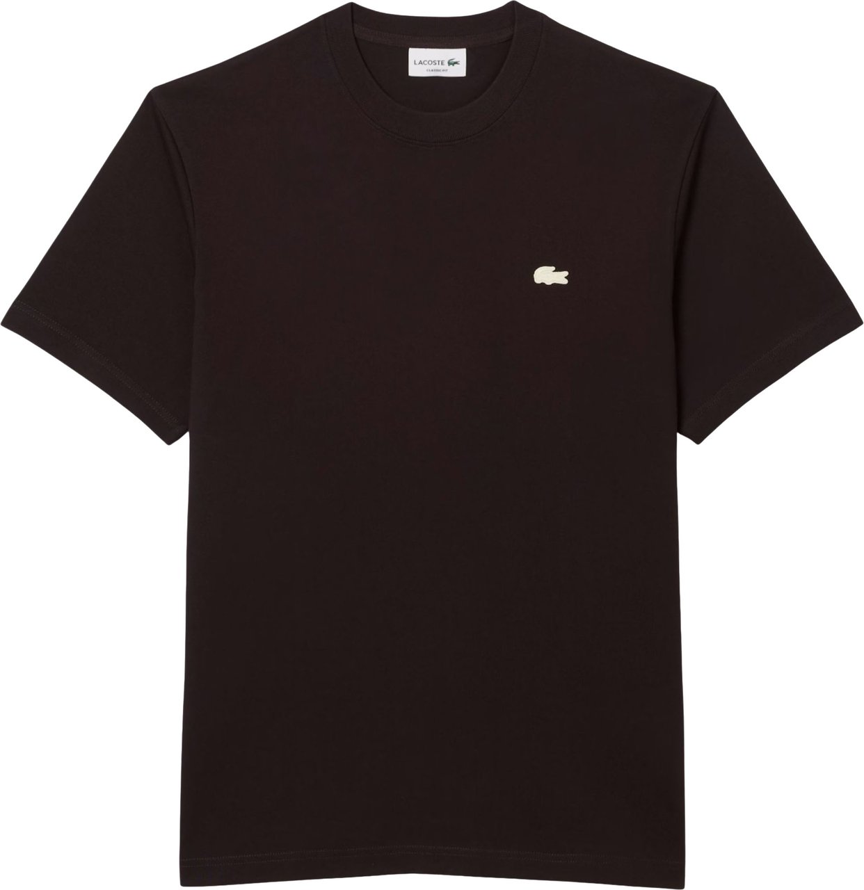 Lacoste 1ht1 Men's Tee-shirt T-shirts Donkerbruin Th0537-61 Bruin