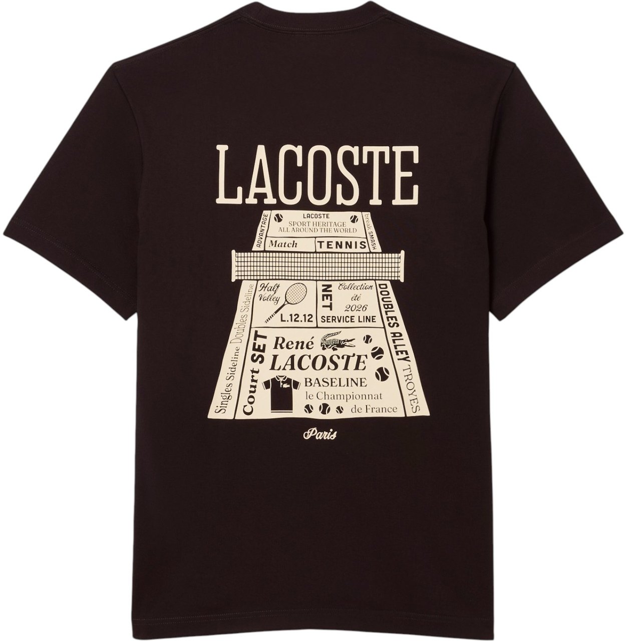 Lacoste Heren T-Shirt Bruin