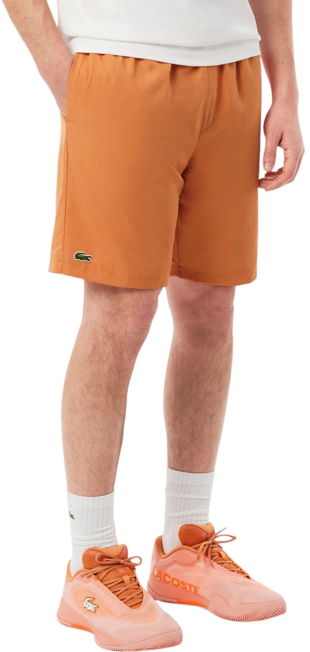 Lacoste Heren Korte Broek Oranje