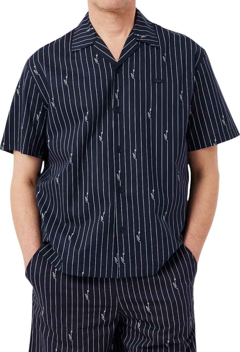 Lacoste Heren Overhemd Zwart