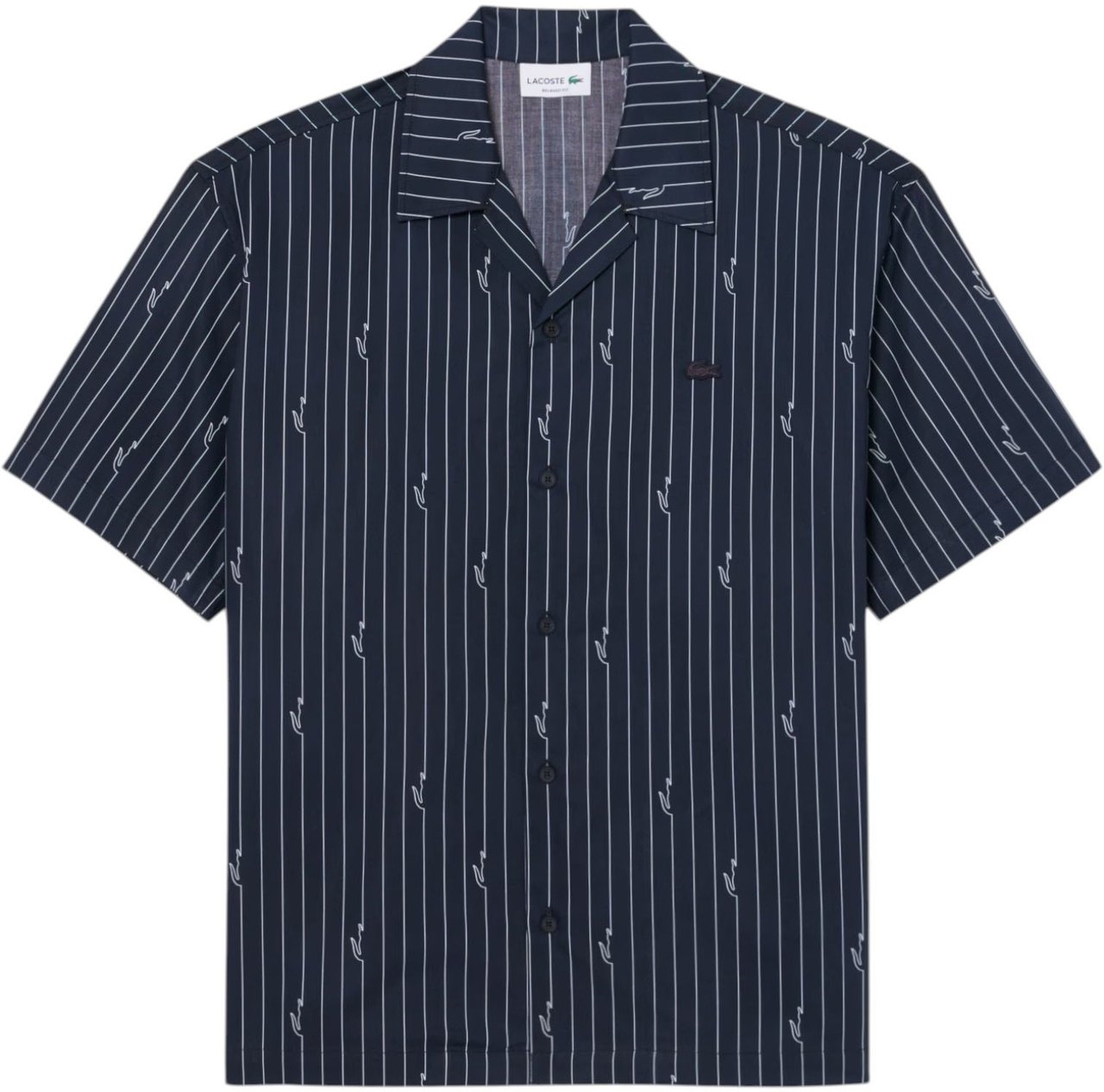 Lacoste Heren Overhemd Zwart