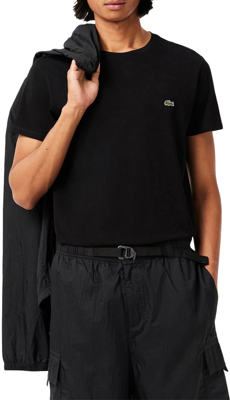 Lacoste T-shirt  Zwart Zwart