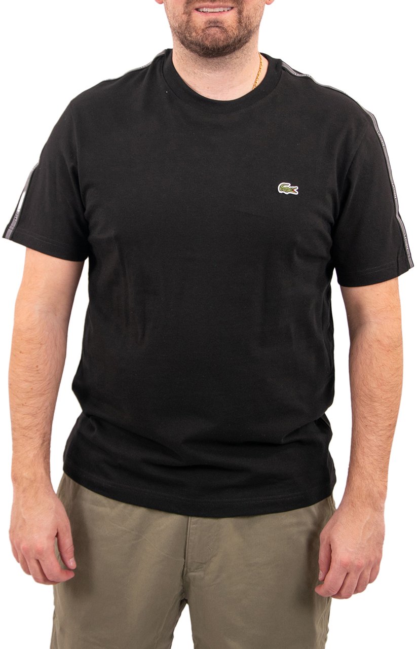 Lacoste Tape T-Shirt Zwart