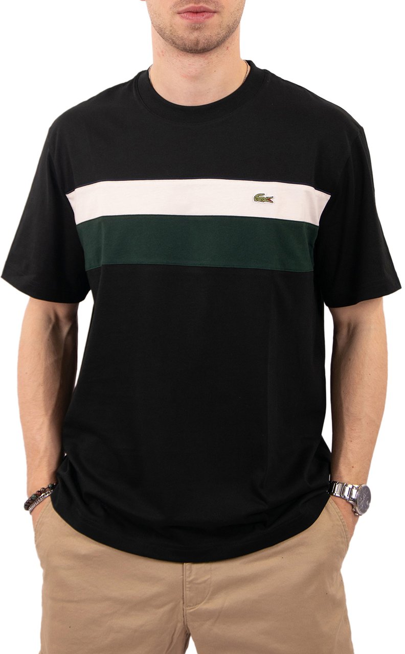 Lacoste Tee T-Shirt Zwart
