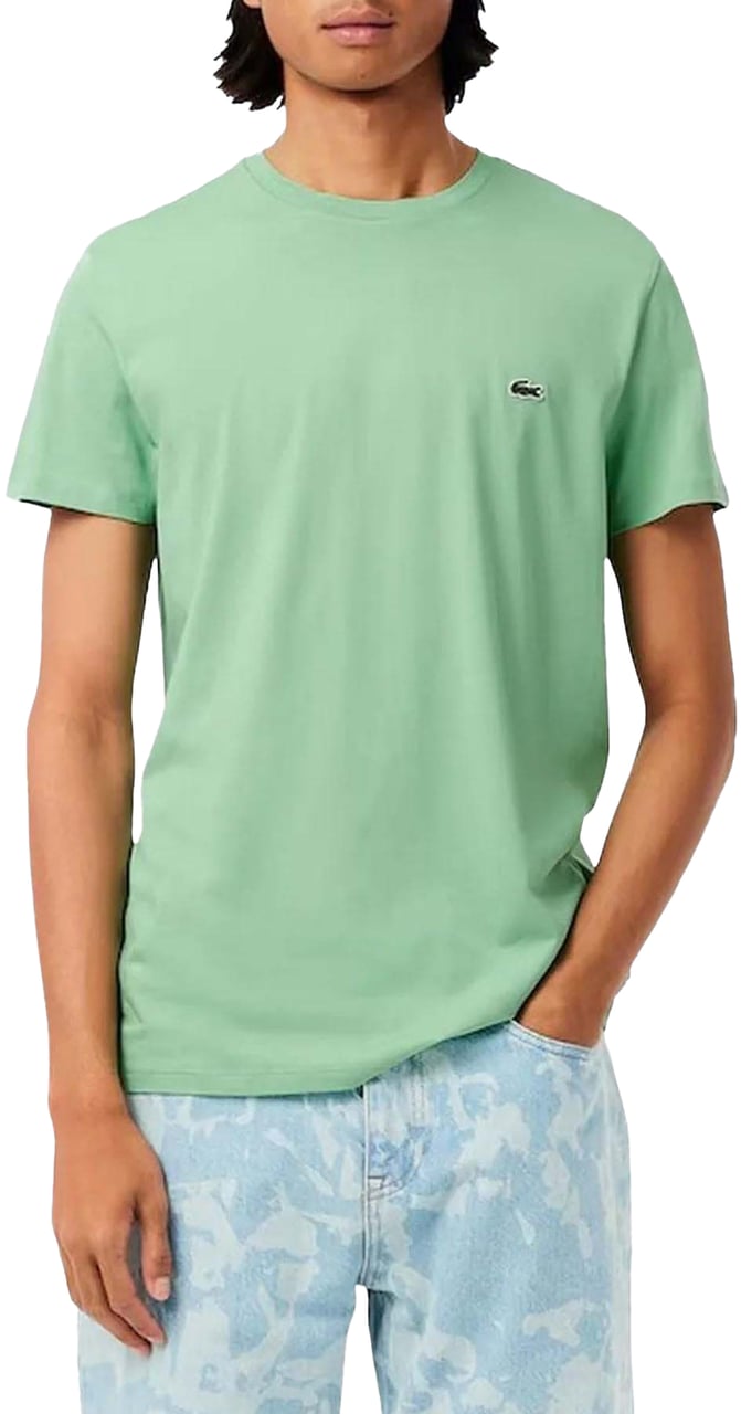 Lacoste Heren Katoenen Pima T-shirt Groen
