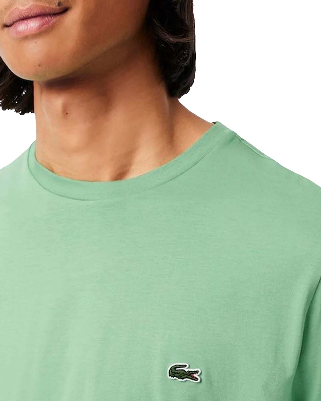 Lacoste Heren Katoenen Pima T-shirt Groen