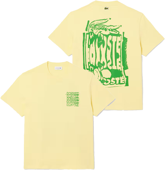 Lacoste Lacoste Tee-Shirt Geel