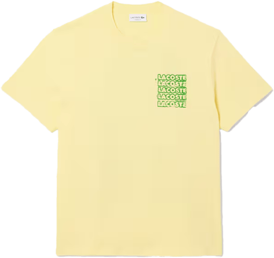 Lacoste Lacoste Tee-Shirt Geel