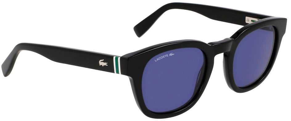 Lacoste Black Acetate Sunglasses Zwart