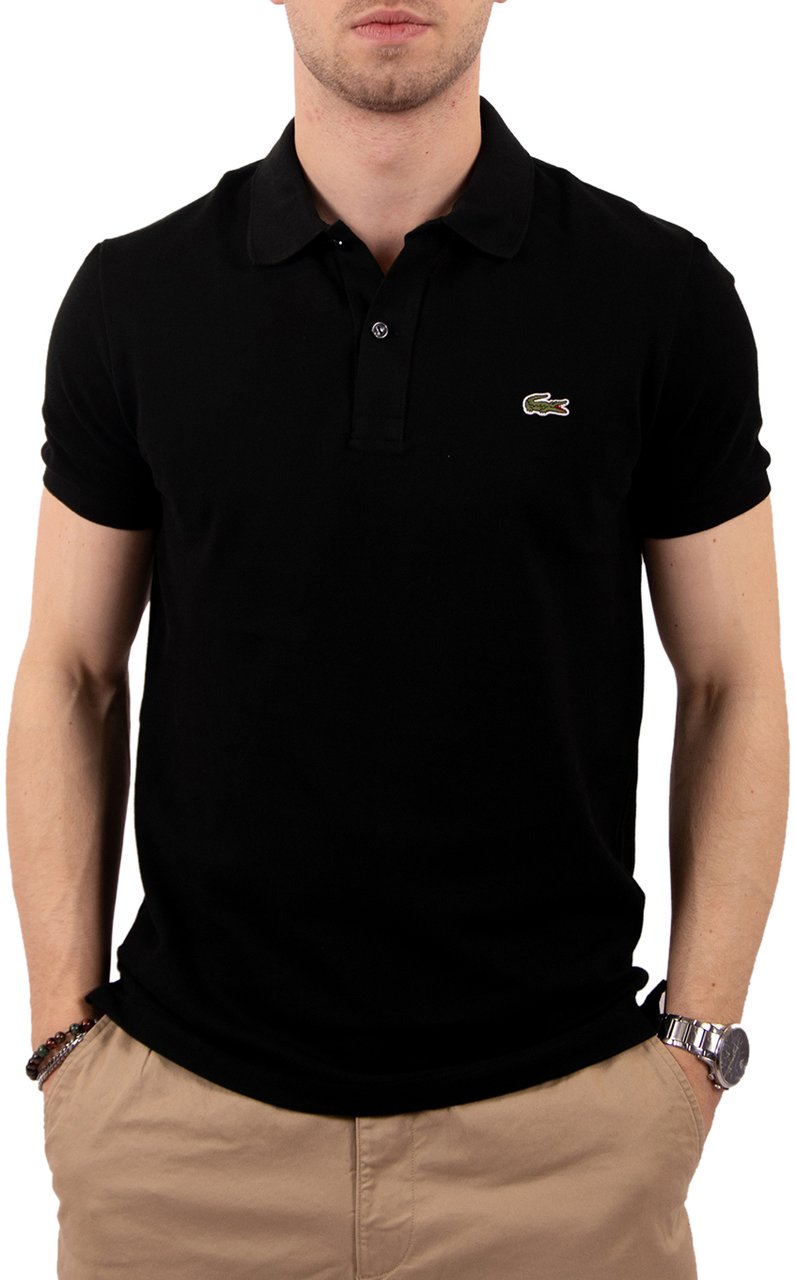 Lacoste Polo slimfit Zwart