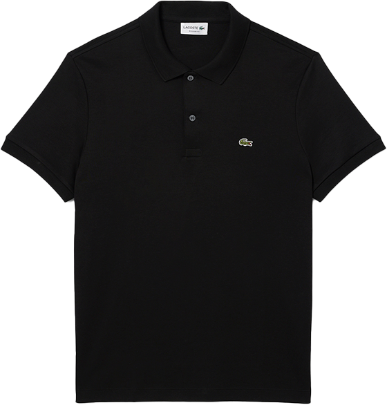 Lacoste Lacoste Polo Regular Fit Pima Cotton Zwart