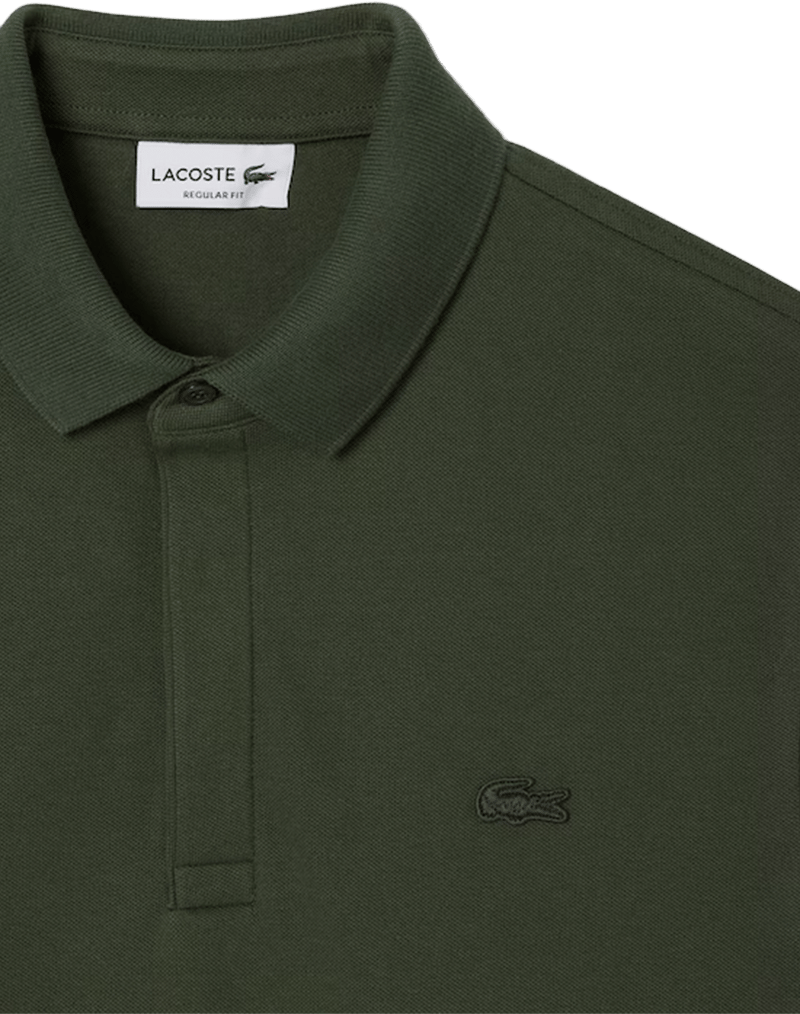 Lacoste Lacoste Regular Fit Polo Ton/Ton Groen