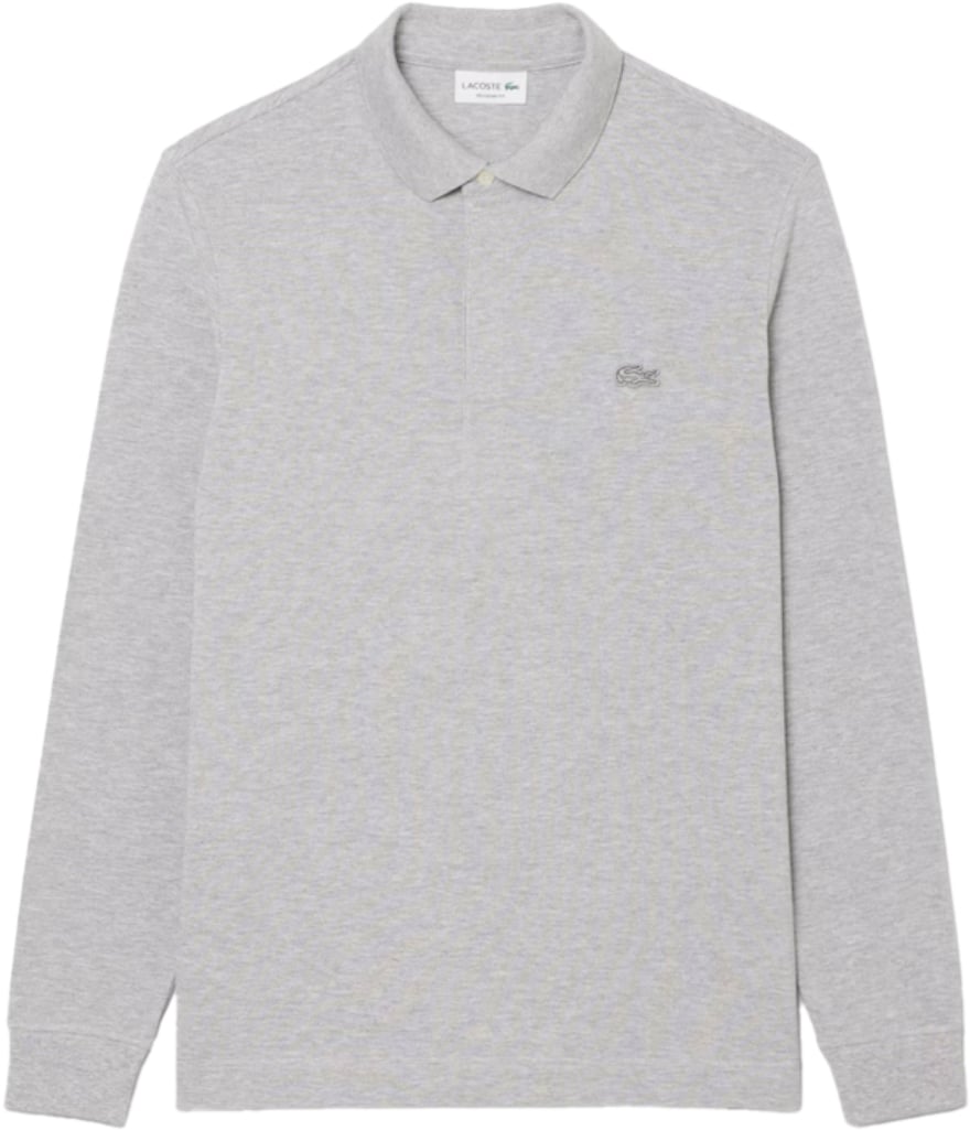 Lacoste Regular Fit HP Lange Mouw Polo Silver Shine Grijs