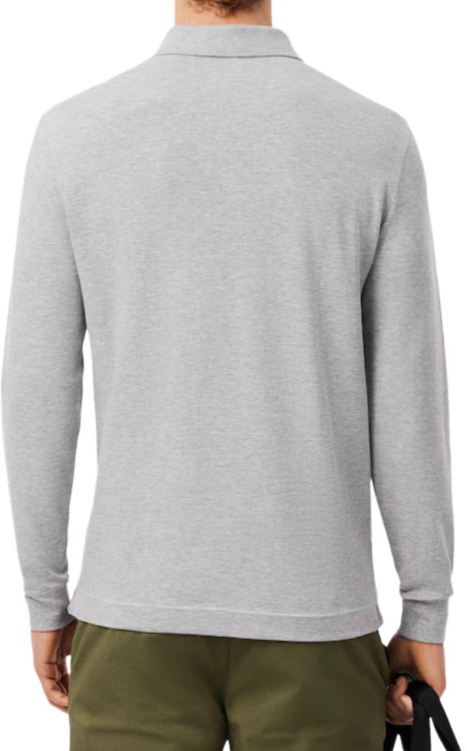 Lacoste Regular Fit HP Lange Mouw Polo Silver Shine Grijs
