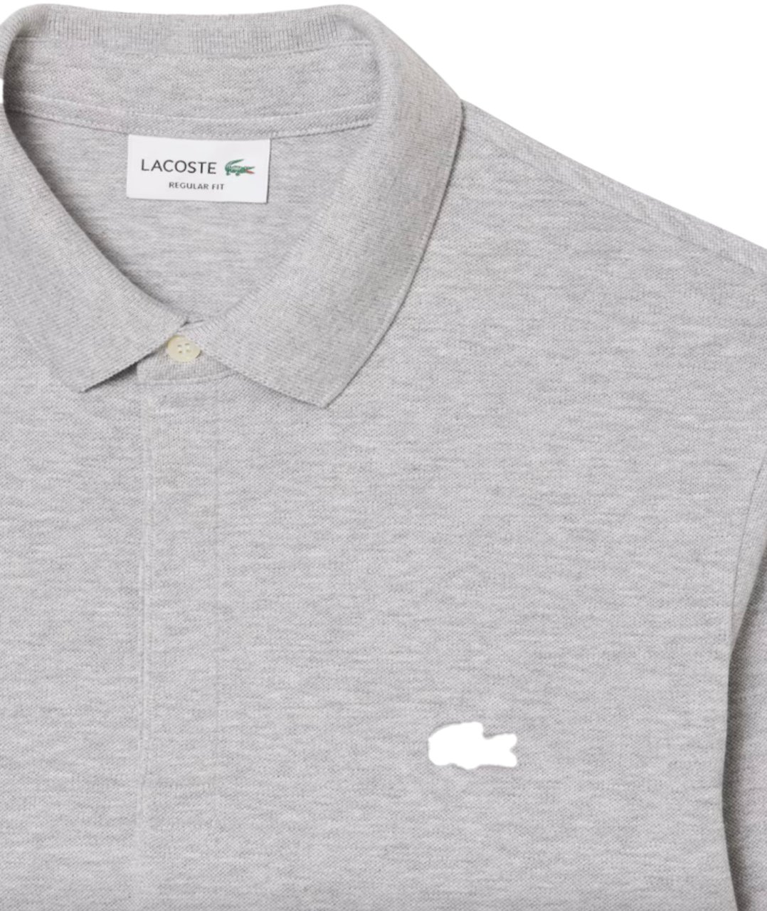 Lacoste Regular Fit HP Lange Mouw Polo Silver Shine Grijs