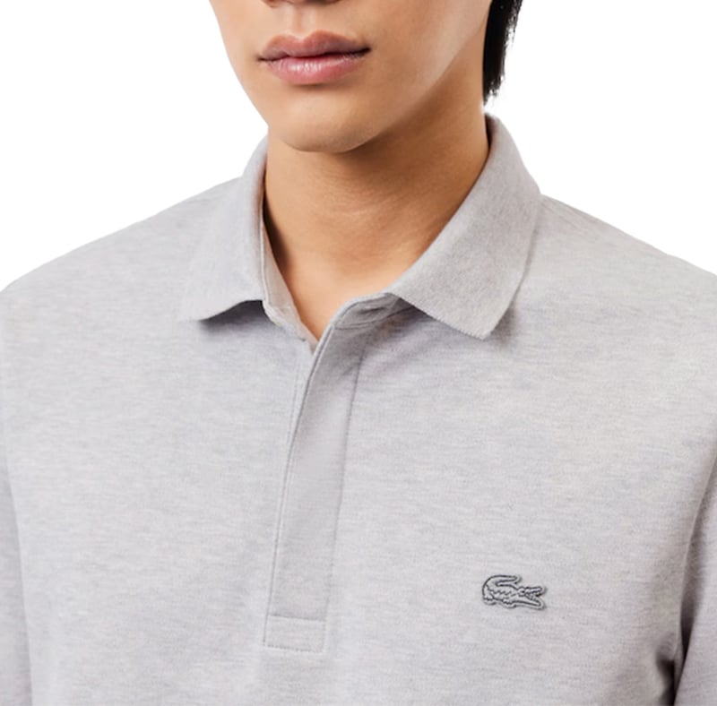 Lacoste Polo Longsleeve Regular Fit Grijs