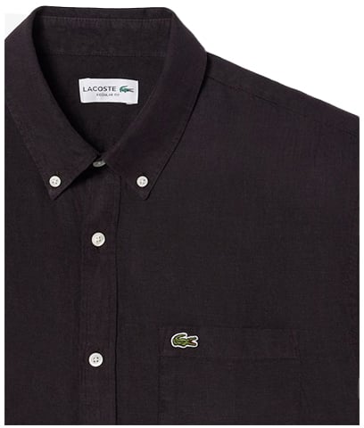 Lacoste Linnen Overhemd Roze