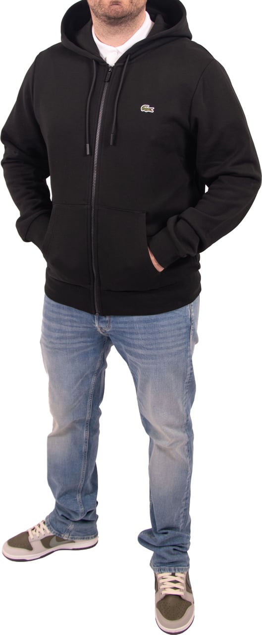 Lacoste Sweatshirt Zipper Zwart
