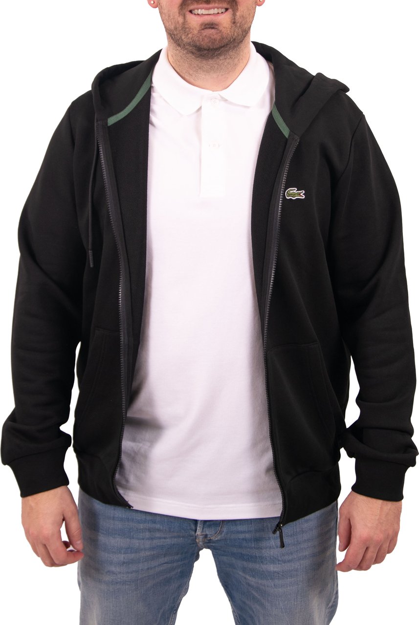 Lacoste Sweatshirt Zipper Zwart