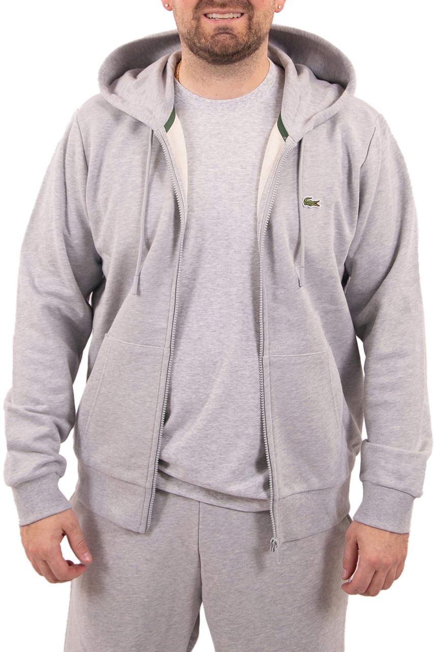 Lacoste Sweatshirt Zipper Grijs