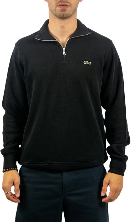 Lacoste Lacoste Sweatershirt 1/4 Zipper Zwart