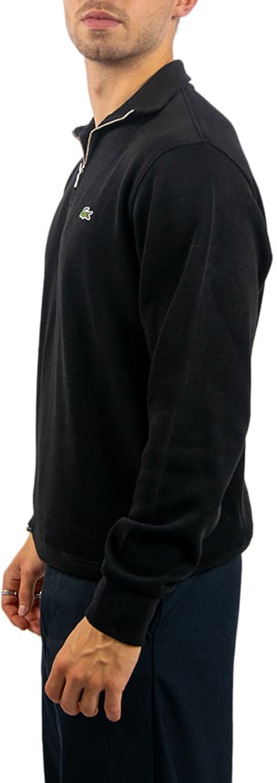 Lacoste Lacoste Sweatershirt 1/4 Zipper Zwart