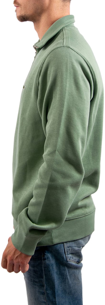 Lacoste Lacoste Sweatershirt 1/4 Zipper Groen