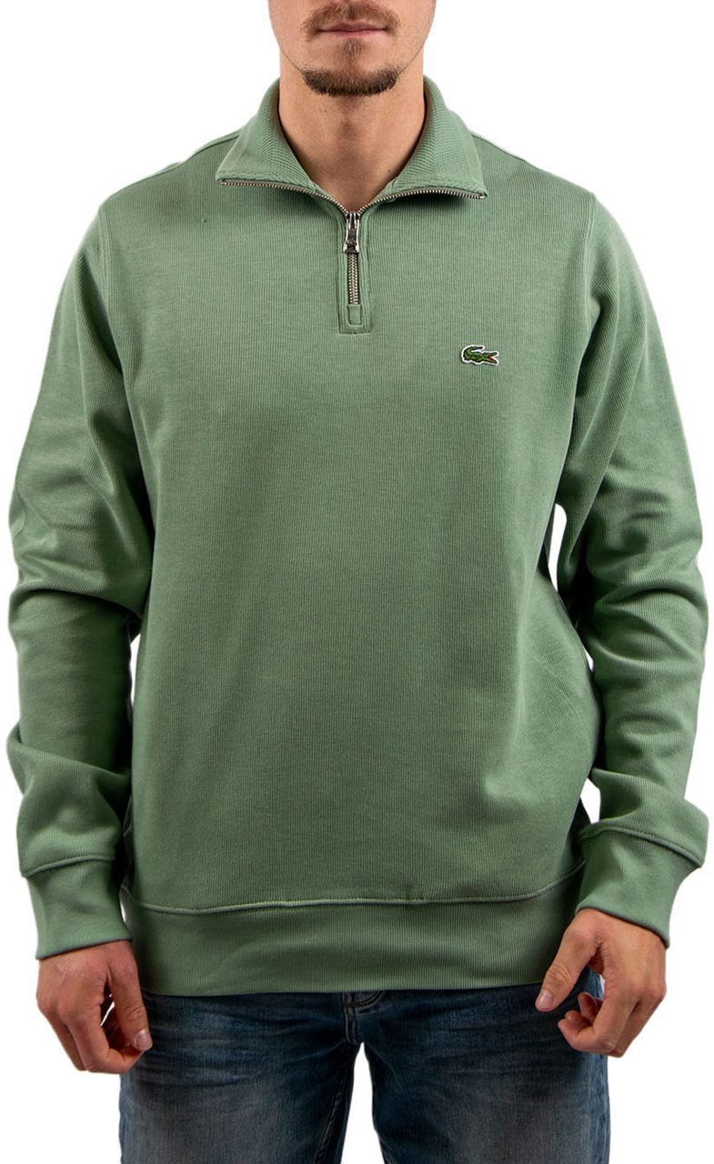 Lacoste Lacoste Sweatershirt 1/4 Zipper Groen