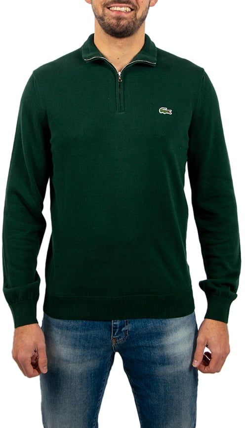 Lacoste Lacoste Sweater 1/4 Zipper Groen