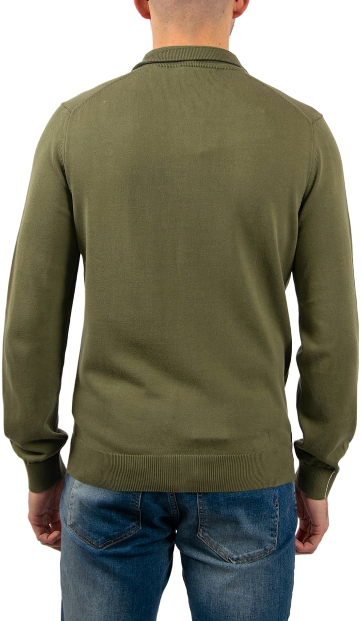 Lacoste Sweater 1/4 Zipper Groen