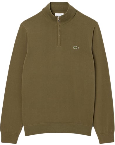 Lacoste Sweater 1/4 Zipper Groen