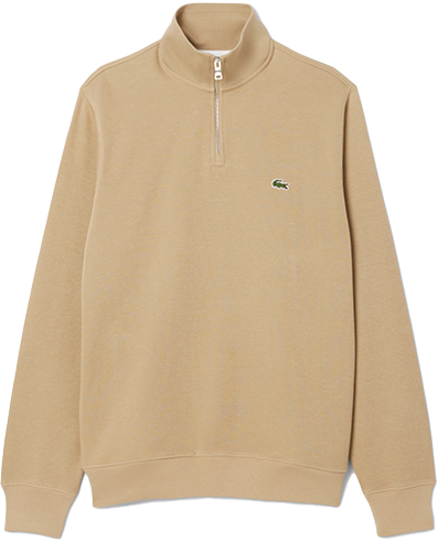 Lacoste Lacoste Sweatershirt 1/4 Zipper Beige