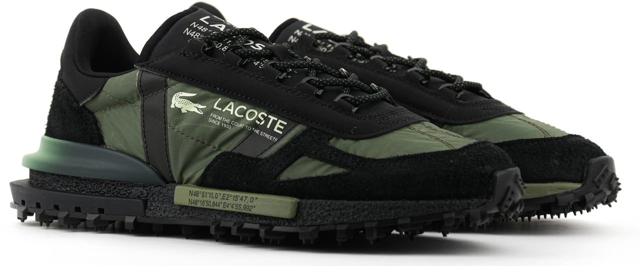 Lacoste Elite Active Sneaker Black Green Groen