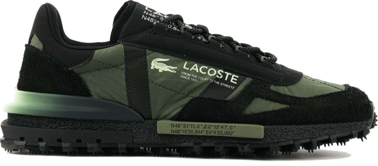 Lacoste Elite Active Sneaker Black Green Groen