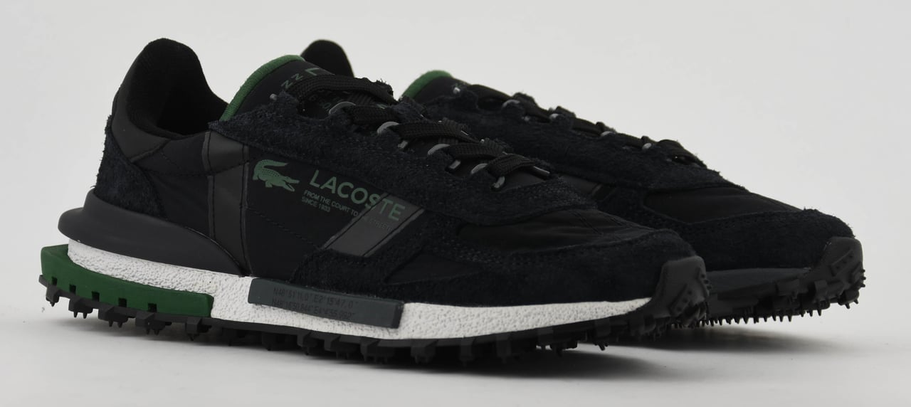 Lacoste Elie Active Sneaker Black Brown Zwart